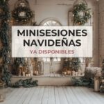 Minisesiones navideñas ya disponibles en La Gallarda, Málaga, sobre el fondo de salón blanco con puertas en arco y abetos